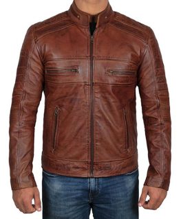 Jeffrey Waxed Leather Jacket