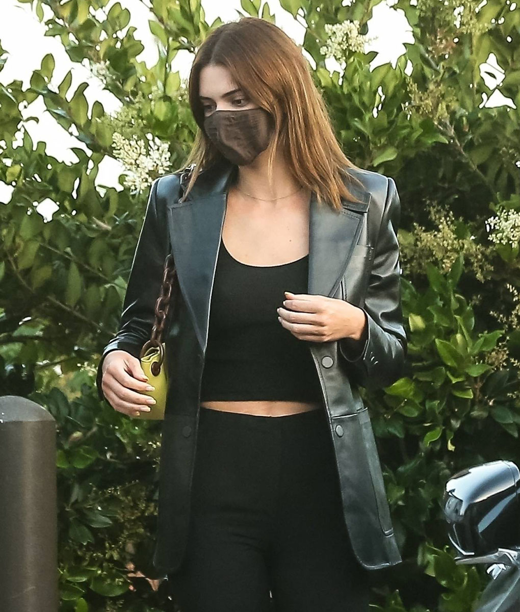 Kendall Jenner Leather Blazer (3)