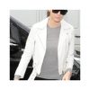 Kendall Jenner White Leather Jacket3