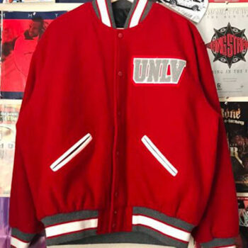 Men’s Varsity UNLV Red Bomber Jacket