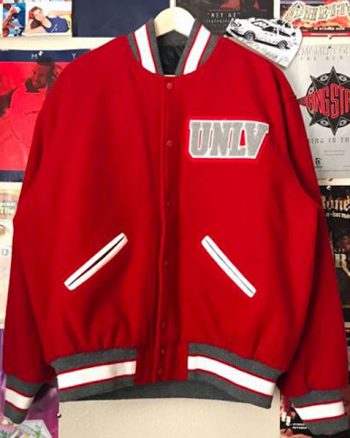 Men’s Varsity UNLV Red Bomber Jacket