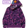 Bape Hoodie Purple