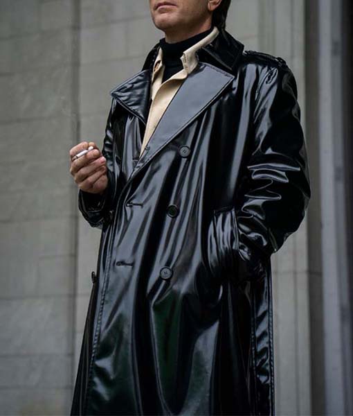 Ewan McGregor Halston Leather Coat