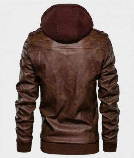 Men’s Brown Bomber Leather Jacket