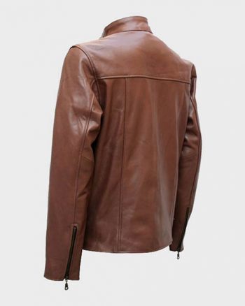 Mens Style Brown Leather Jacket