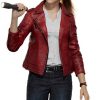 Resident Evil Infinite Darkness Red Leather Jacket