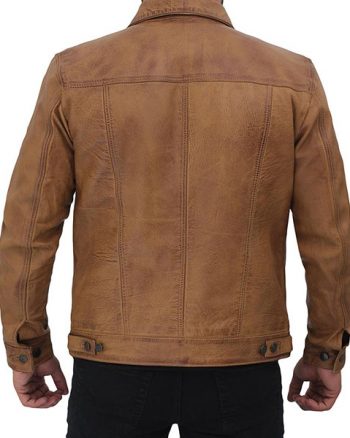 William Tan Trucker Leather Jacket