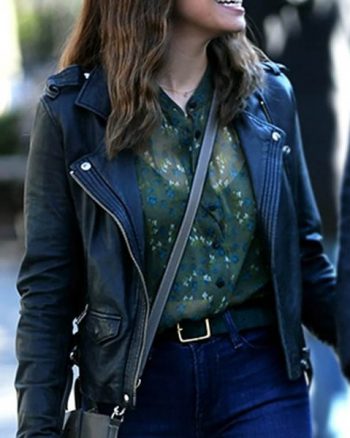 False Positive Ilana Glazer Black Leather Jacket