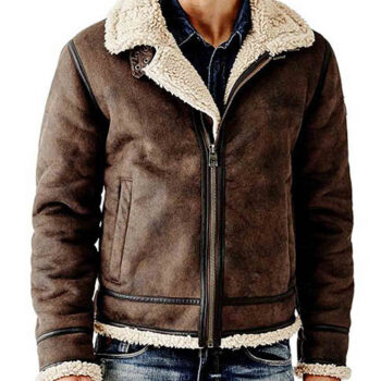 Men’s B3 Brown Suede Leather Jacket