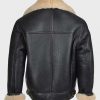 Mens Shearling Black Leather B3 Jacket2