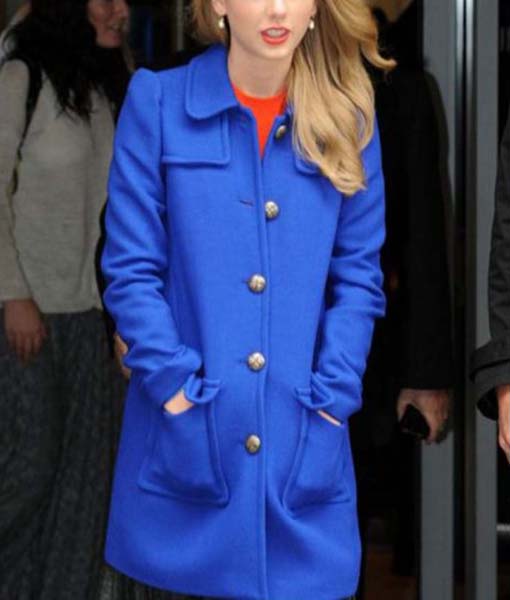 Taylor Swift Blue Wool Coat
