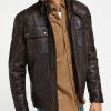 Albert  Brown Leather Jacket