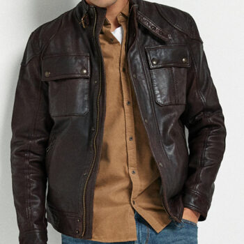 Albert Brown Leather Jacket