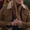 Virgin River S03 Melinda Monroe Brown Cotton Jacket