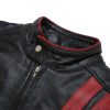 Men’s Black Leather Racer Jacket