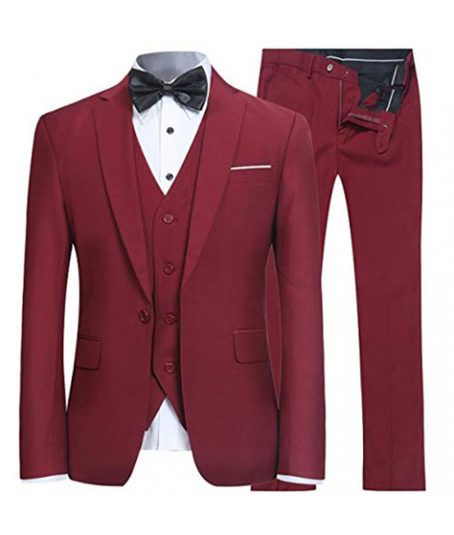 Peaky Blinders Thomas Shelby Red Three Piece Suit