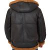 Men’s B3 Shearling Bomber Jacket With Hoodie