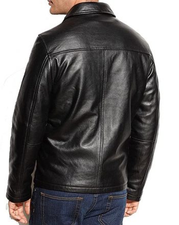 Men’s Simple Leather Jacket