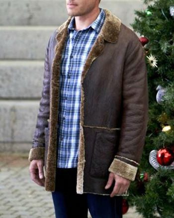 Nostalgic Christmas Keith McClain Shearling Jacket