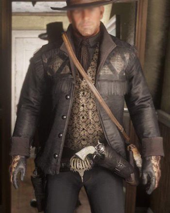 Red Dead Redemption 2 Black Gunslinger Hunting Jacket