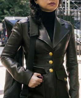 The Equalizer Melody Bayani Black Leather Jacket