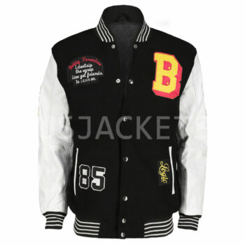 Bobby Tarantino Black and White Varsity Jacket-1