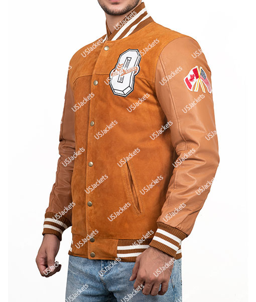 Drake Brown Varsity Jacket