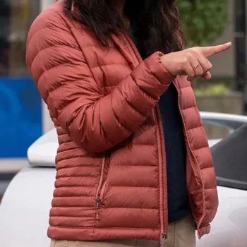 Womens Tea Pink Puffer jacket