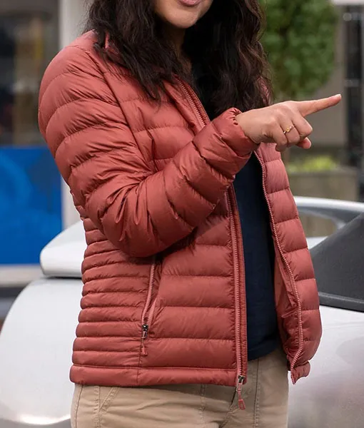 Womens Tea Pink Puffer jacket