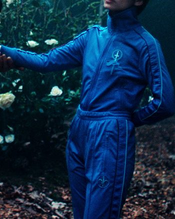 Angel Blue Cotton Polyester Tracksuit