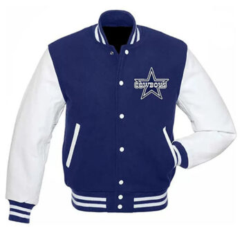 Cowboys Unisex Blue Varsity Jacket