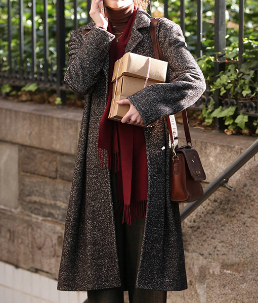 Cynthia Womens grey Wool Coat