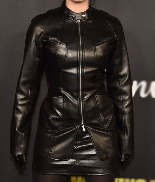 Finale Event Womens Black Real Leather Jacket