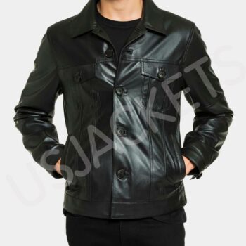 Elvis Black Leather Suit1