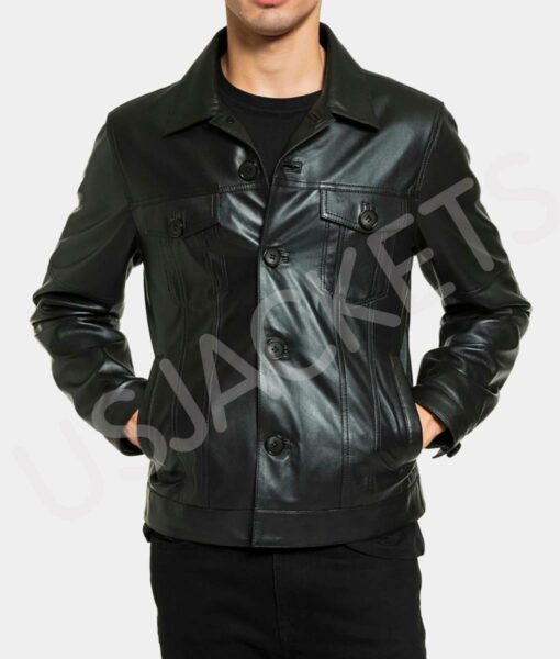 Elvis Black Leather Suit1