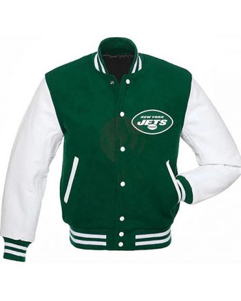 NY Jets Mens Green Varsity Jacket