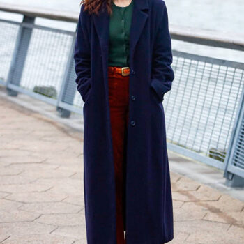 Samantha Blue Womens Long Coat