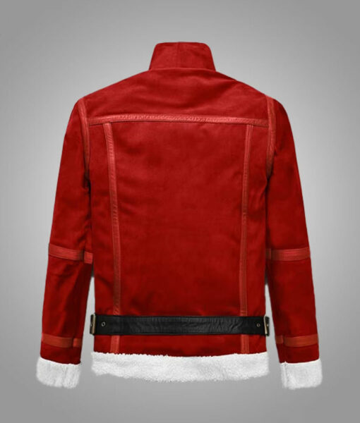 Spirited Ryan Reynolds (Clint Briggs) Red Leather Jacket