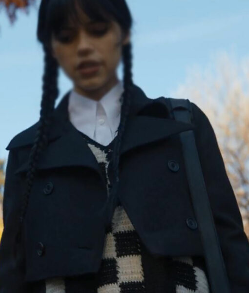 Wednesday Addams (Jenna Ortega) Wool Jacket