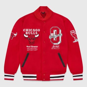 Chicago Bulls Red Bomber Jacket