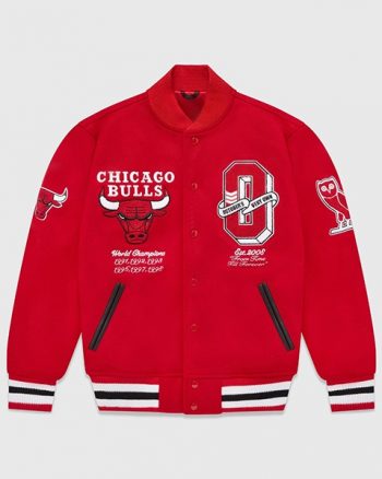 Chicago Bulls Red Bomber Jacket