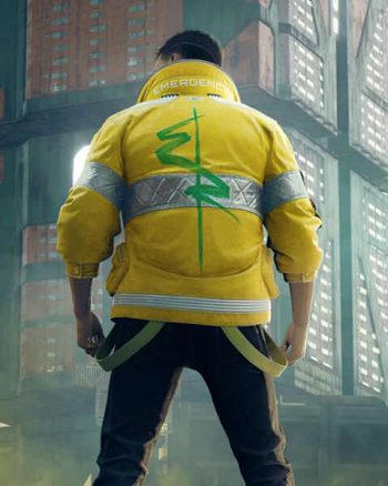 David Mens Yellow Leather Gaming Jacket