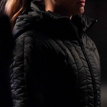 Hailey Womnes Black Cotton Quilted Jacket
