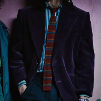 Jack Mens Purple Velvet Blazer