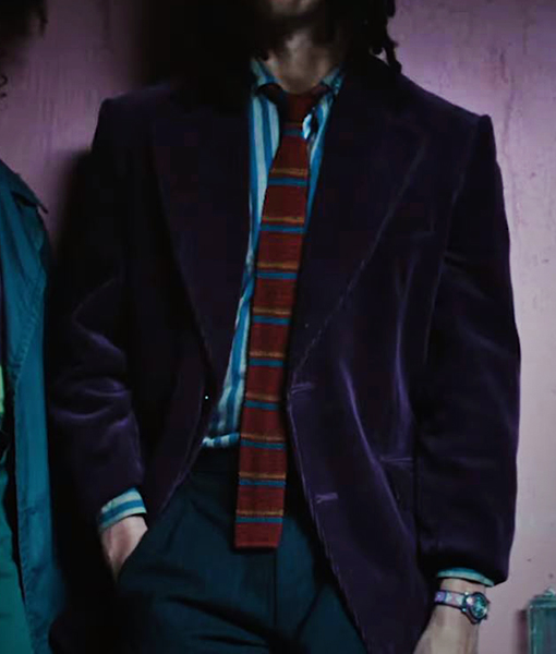 Jack Mens Purple Velvet Blazer