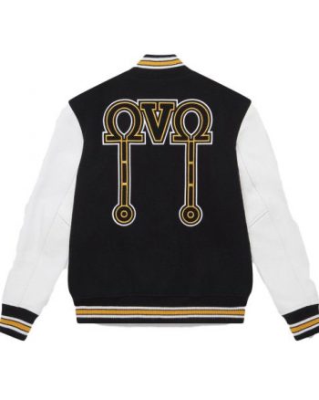 Men’s Octobers White Omega Varsity Jacket