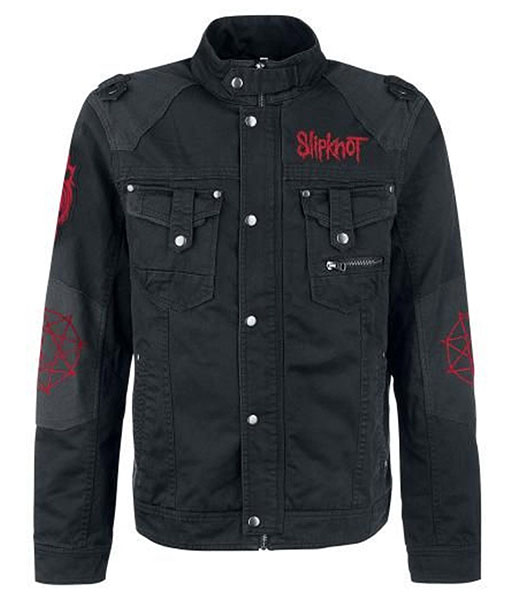 Mens Slipknot Black Cotton Jacket
