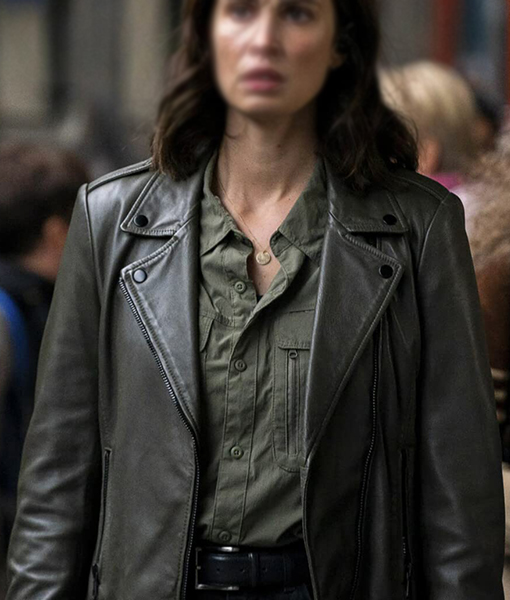 Womens Agent Black Leather Jacket