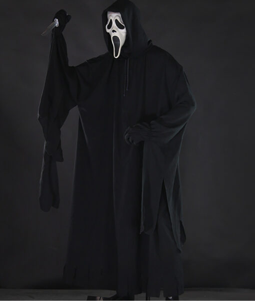 Ghost Hooded Black Costume