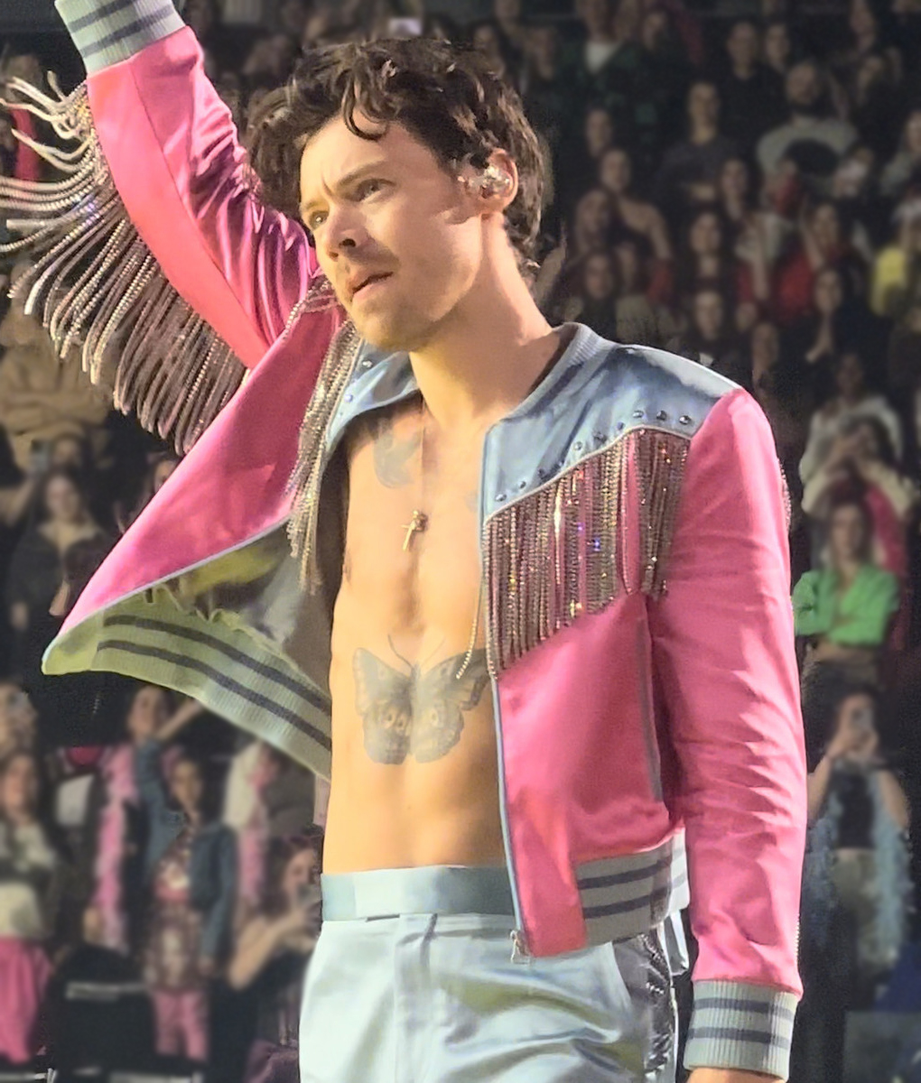 Harry Styles Mens Pink Jacket